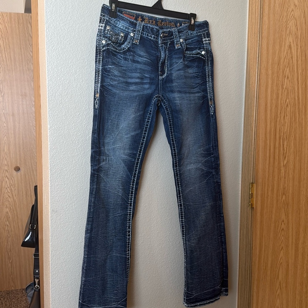 Rock Revival Mid-Rise Bootcut Denim jeans